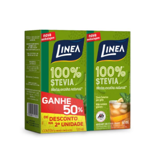 Adoçante Liquido Linea Stevia Promoção 2UN 120Ml  