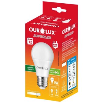 Lâmpada Superled Ourolux Bivolt 12W 