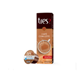 Café 3 Corações Capsulas Café Com Leite 9G 10UN 