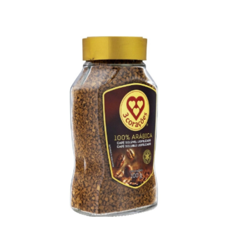 Café 3 Corações Solúvel Arábica Vidro 100G  