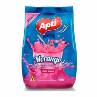 Bebida Instantânea Morango Apti 400G  