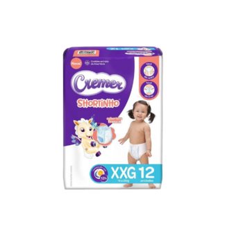 Fralda Descartavel Cremer Short 12un Xxg