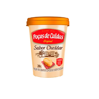 Requeijao Cremoso Pocos Caldas Pote Cheddar 200g