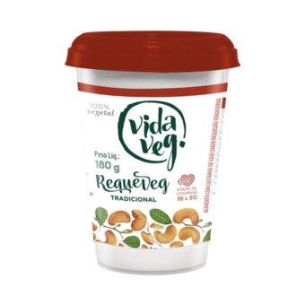 Requeijao Cremoso Vida Vegetal Vegano Tradicional 180g