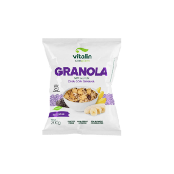 Granola Vitalin S/gluten Chia C/Banana 200g