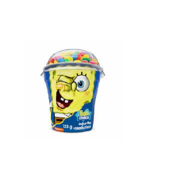 Iogurte Bob Esponja Copo Confeitos Chocolate 125g