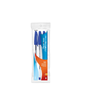 Caneta Papermate Azul 1.0mm 3un