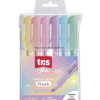 Marca Texto Tris Flash Pastel 6un