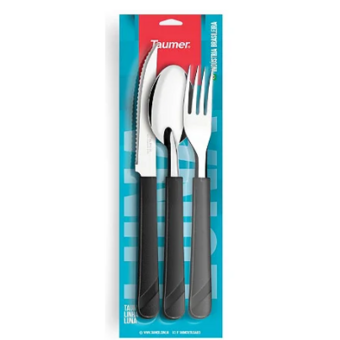 Jogo Talher Taumer Luna 3pc Preto