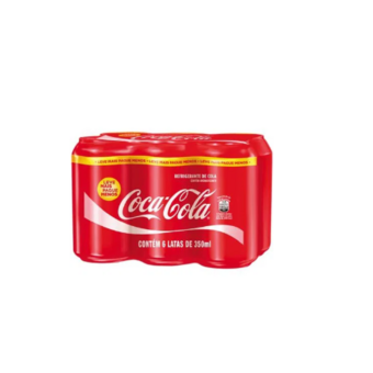 Refrigerante Coca Cola Promo Lata 6un 350ml.