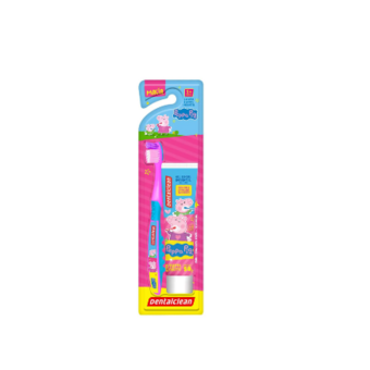 Escova Dente+Gel Dentalclean Peppa 50g