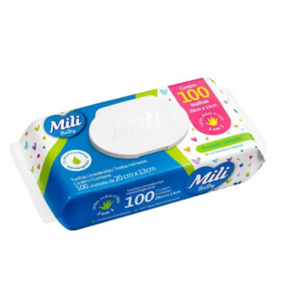 Toalha Umedecido Mili Baby 100un