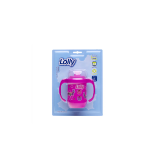 Copo Lolly Antivazamento Zoo Rosa 250ml