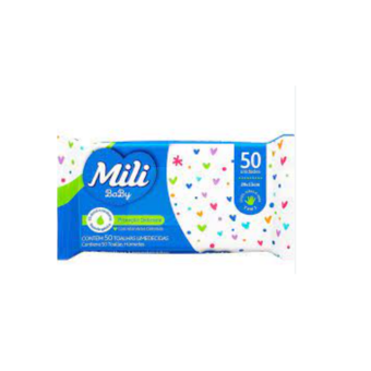 Toalha Umedecida Mili 50un