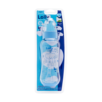 Mamadeira Lolly Zoo Sil Red  Azul 250ml