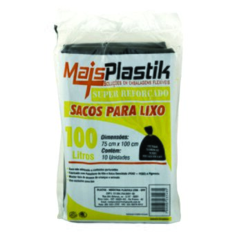 SACO LIXO MAISPLASTIK REF 100L 10UN