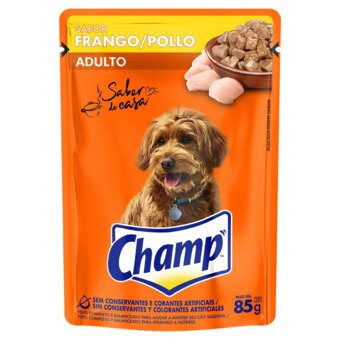 Ração Para Cachorro Adulto Champ Frango Sache 85G