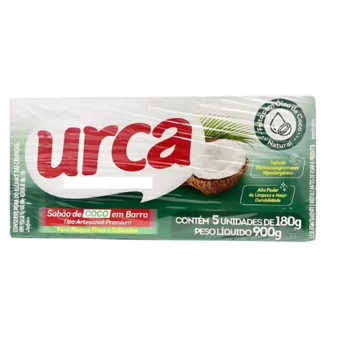 Sabão em Barra Urca Coco 180g 5un