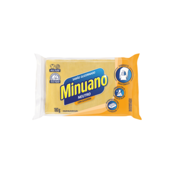 Sabão em Barra Glicerinado Minuano Neutro 180g