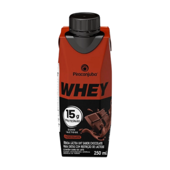 Bebida Láctea Piracanjuba Whey chocolate 15g zero lactose 250ml