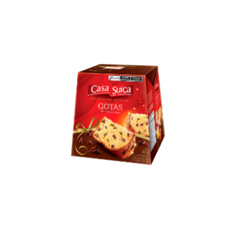 Panettone com Gotas de Chocolate Casa Suíça 400g
