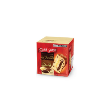 Panettone Casa Suiça 3 Chocolates 500g
