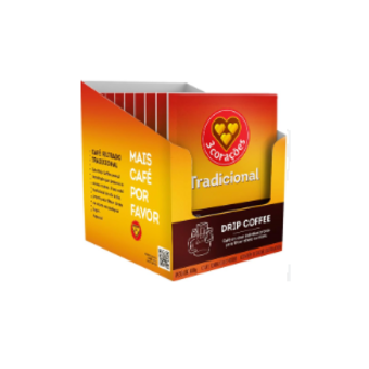 Café 3 Corações Drip Coffee Tradicional sachê 10G