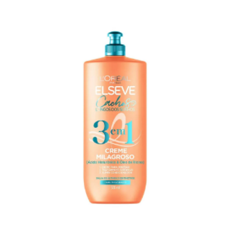 Creme Milagroso 3 em 1 Elseve Cachos Longos 500ml