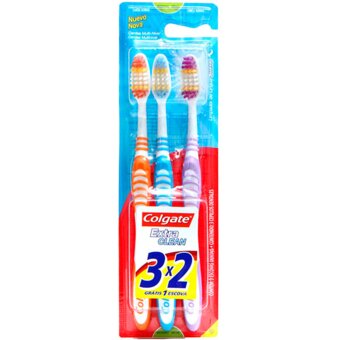 Kit Escova Dental Colgate Extra Clean Leve 3 Pague 2Und.