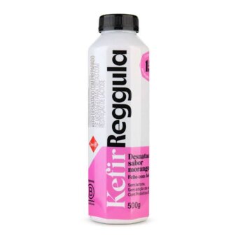 Kefir Desnatado Keiff Morango 500G