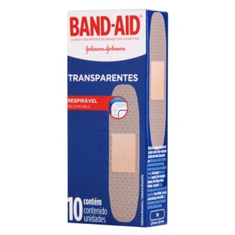 Curativo Band-Aid Transparente 10 Unidades