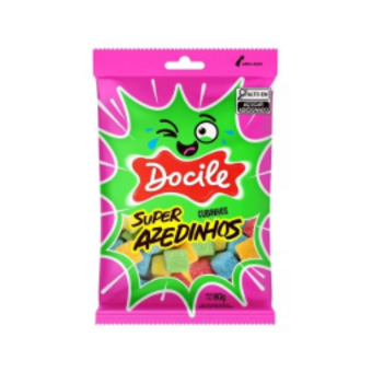 Bala Docile Super Azedinhos Cubinhos 80g 