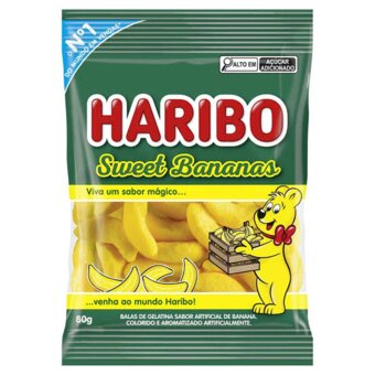 Bala Gelatina Haribo Sweet Banana 50g