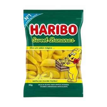 Bala Gelatina Haribo Sweet Banana 50g