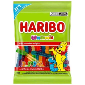 Bala Gelatina Haribo Wummis 80g