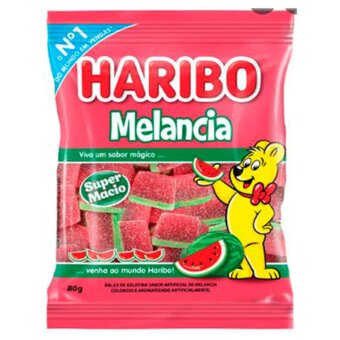 Bala Gelatina Haribo Melancia 80g