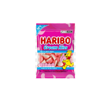 Bala Gelatina Haribo Cream Kiss 50g