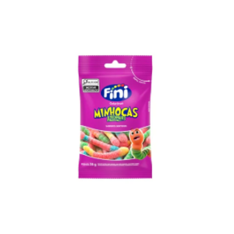 Bala Gelatina Fini Minhocas Citricas 35g