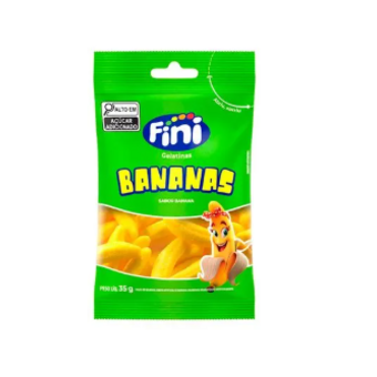 Bala Gelatina Fini Banana 35g