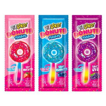 Pirulito Diploko Neon Donuts 10g 