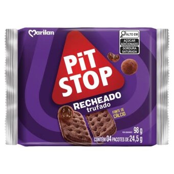 Biscoito Recheado Marilan Pit Stop Trufado 98g