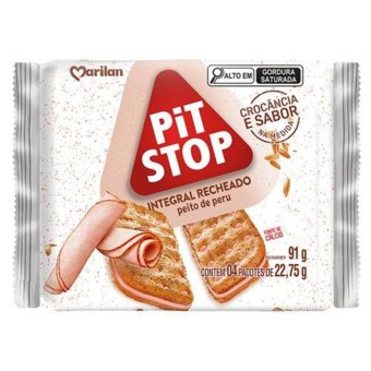 Biscoito Recheado Marilan Pit Stop Peito Peru 91g