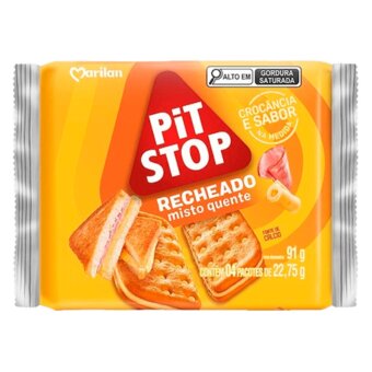Biscoito Recheado Marilan Pit Stop Misto Quente 91g