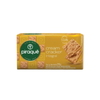 Biscoito Cream Cracker Piraque Integral 215g