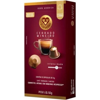 Cafe 3 Coracoes Capsulas Cerrado Mineiro 5g 10un