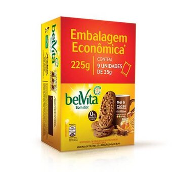 Biscoito Belvita Mel/cacau 225g
