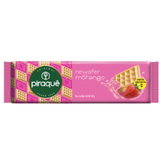 Biscoito Newafer Piraque Morango 100g