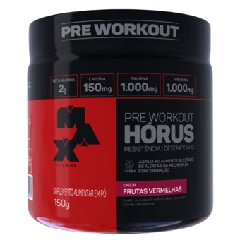 Suplemento Alimentar Max Titan Horus Pote Frutas Vermelhas  150g