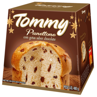 Panetone Tommy Gotas De Chocolate 400G