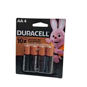 Pilha Duracell Alcalina Pequena AA 4un